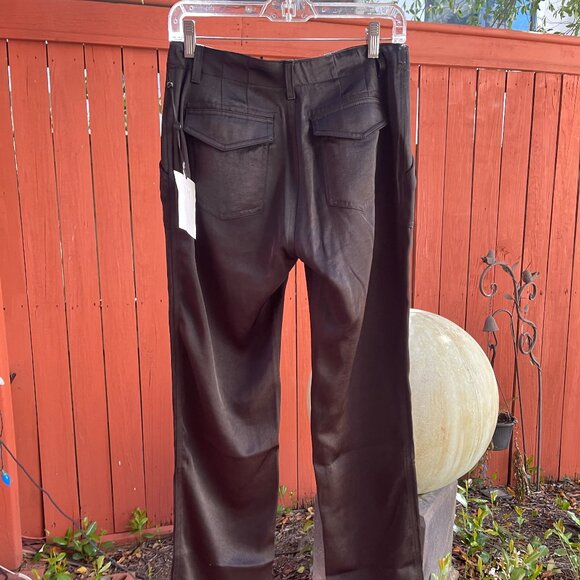 DKNY Satin STRAIGHT-LEG Black DRESS PANTS - Picture 12 of 12